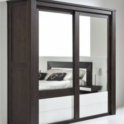 armoire 2 portes coulissantes miroirs DUO